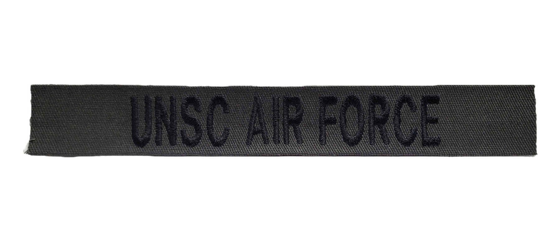 Charcoal Gray Name Tape - SEW ON - Fabric Material