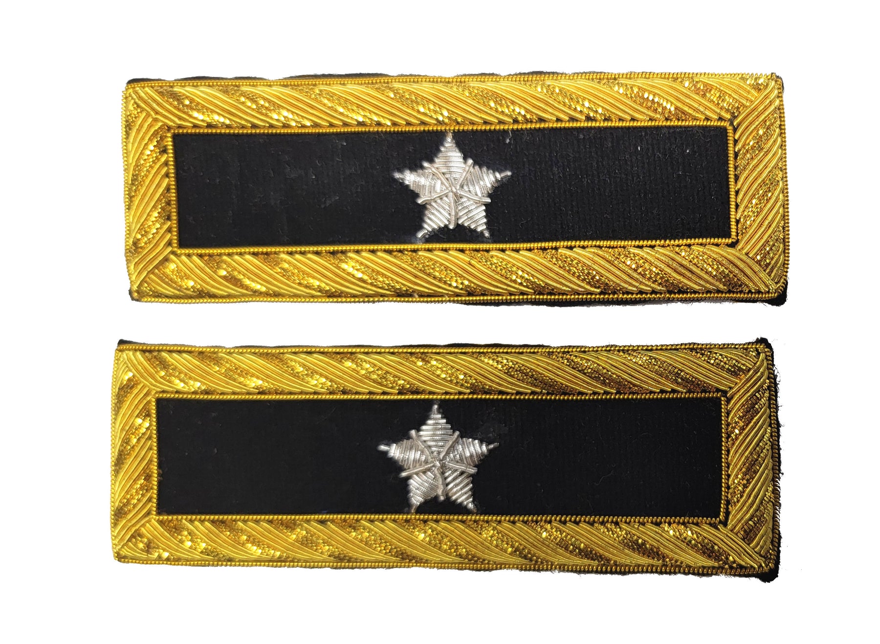 Civil War Shoulder Strap Insignia - Black Staff General