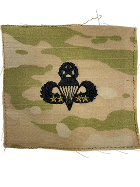 Combat Parachutist - U.S. Army Sew-On Badge - 3 Color OCP