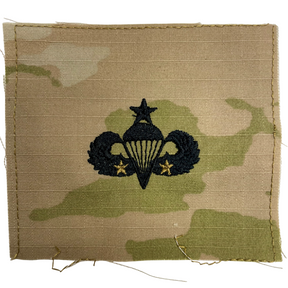 Combat Parachutist - U.S. Army Sew-On Badge - 3 Color OCP