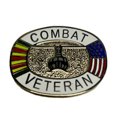 Combat Veteran Pin  - Size 1 inch