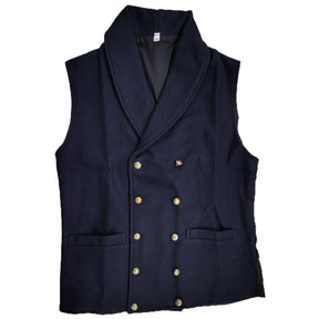 Reenactment 1800s Fashionable Double Breast Shawl Collar Waistcoat