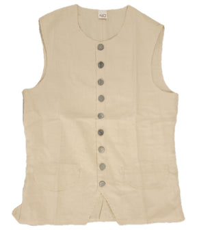 Revolutionary War Era Waist Coat - Linen / Short