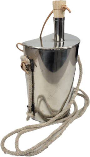 Civil War Reenactment Kidney Canteen - Stainless Steel