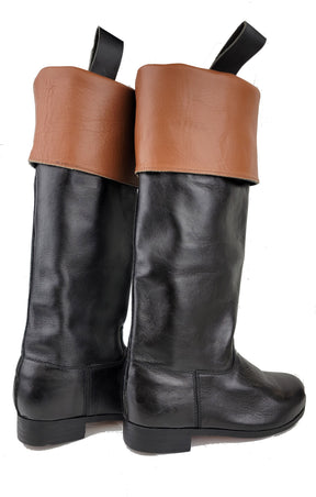 Reproduction Colonial Men's Riding Boots - Genuine Leather Boots