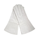 Civil War Plain Leather Gauntlets with Cuff - Reenactment Gloves