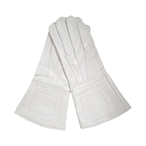 Civil War Plain Leather Gauntlets with Cuff - Reenactment Gloves