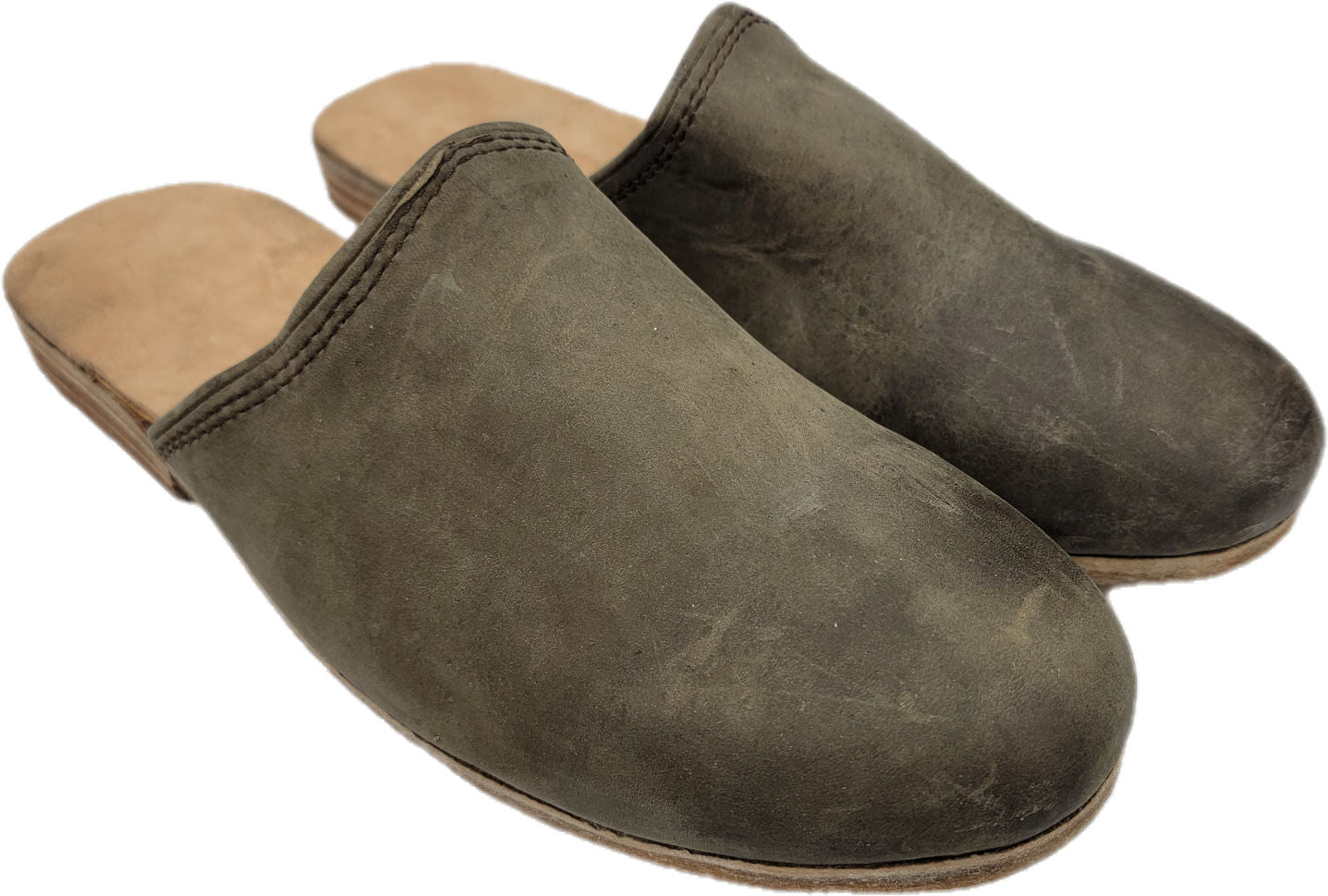 Reproduction Colonial Mules - Leather Slippers