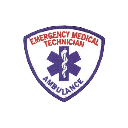 Emergency Medical Technician (EMT) with Ambulance Patch (Red & Blue)