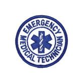Emergency Medical Technician (EMT) Round Patch - Blue