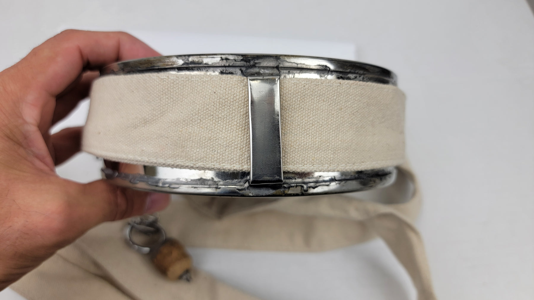 Civil War Reenactment Stainless Steel Drum Canteen