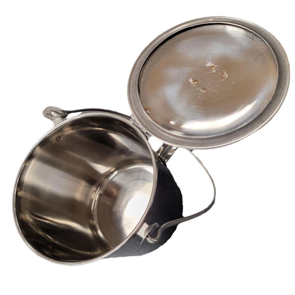 Civil War Stainless Steel Mucket - Cup with Lid
