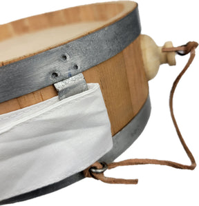 Civil War Reenactment Wood Canteen with Strap