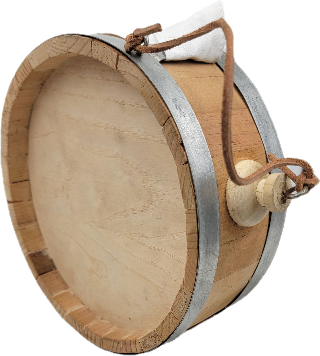 Civil War Reenactment Wood Canteen with Strap