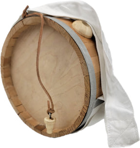 Civil War Reenactment Wood Canteen with Strap