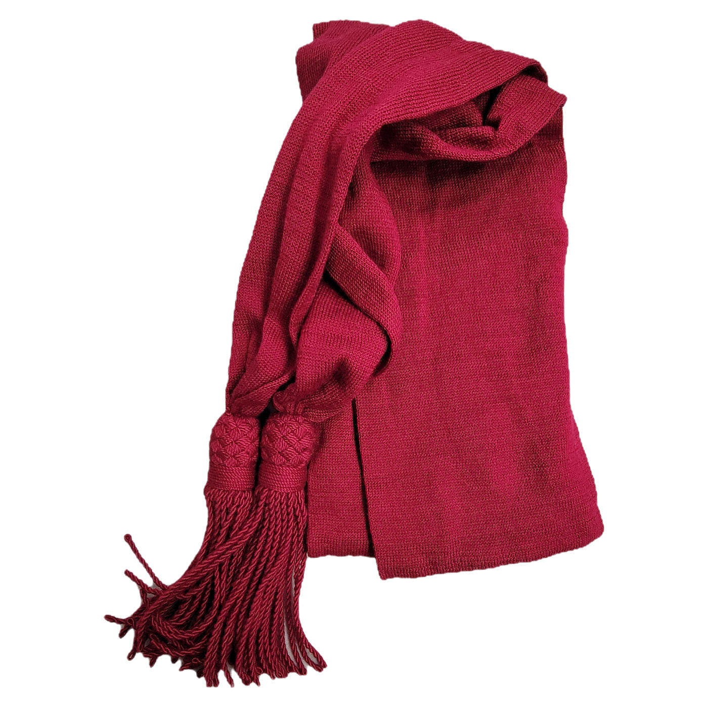 Civil War Maroon Wool Sash