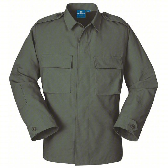 CLEARANCE - Olive Drab 2 Pocket BDU Jacket with Epaulets