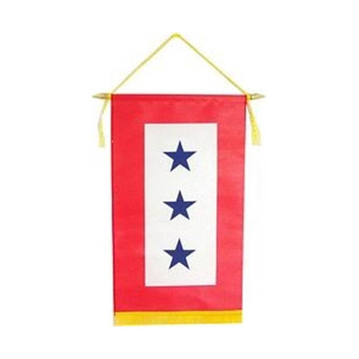 Family Member Military Service Banner - 3 BLUE STAR