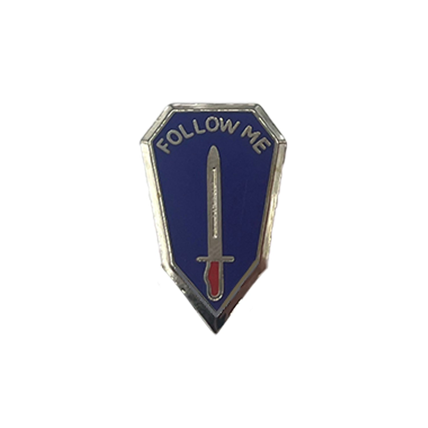 Infantry School "Follow Me" Metal Pin