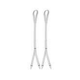 Footloop Style Shirt Holders - WHITE (2 PIECE)