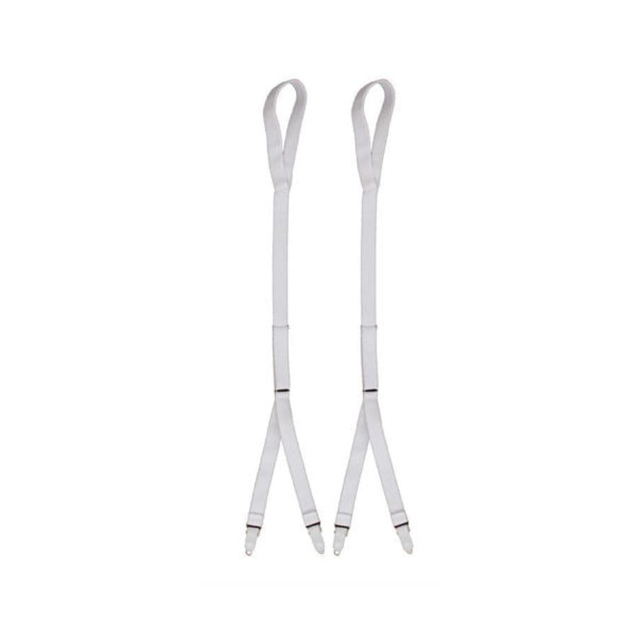 Footloop Style Shirt Holders - WHITE (2 PIECE)