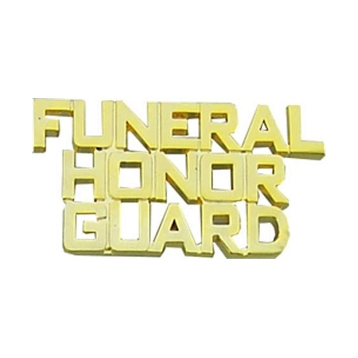 Funeral Honor Guard Letters Small Hat Pin