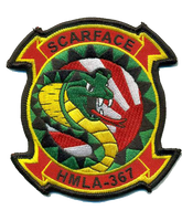 HMLA-367 SCARFACE Squadron USMC Patch