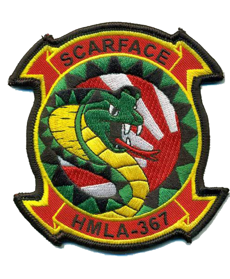 HMLA-367 SCARFACE Squadron USMC Patch