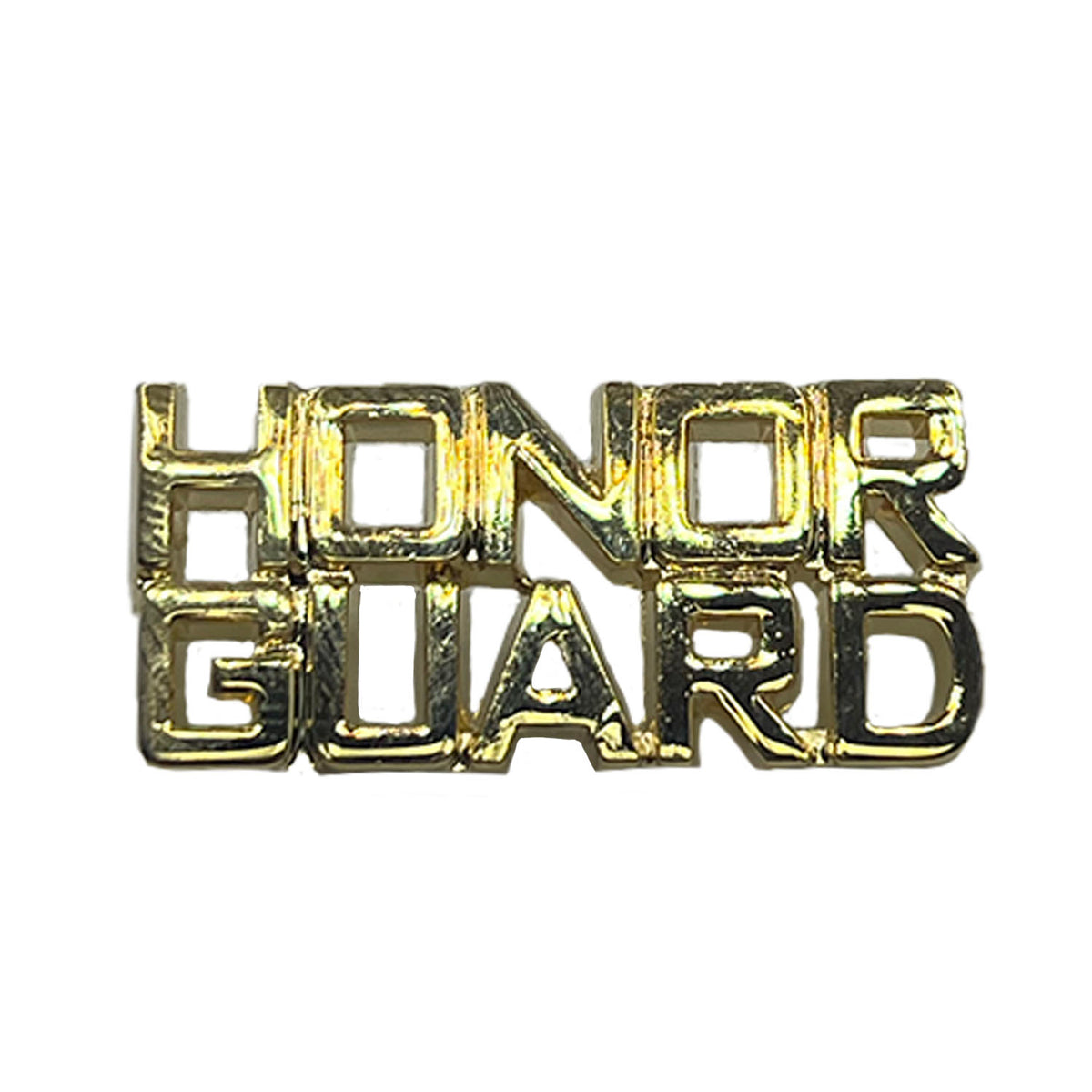 golden shine honor guard metal pin