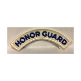 HONOR GUARD Dress Tab - BLUE Thread on WHITE - SEW ON Version