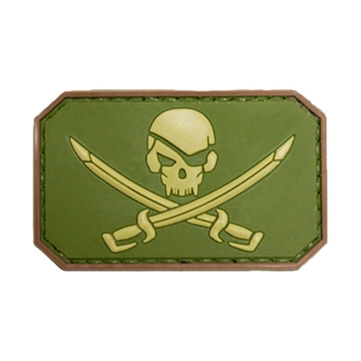 Jolly Roger Kids Military Patch PVC Green Tan