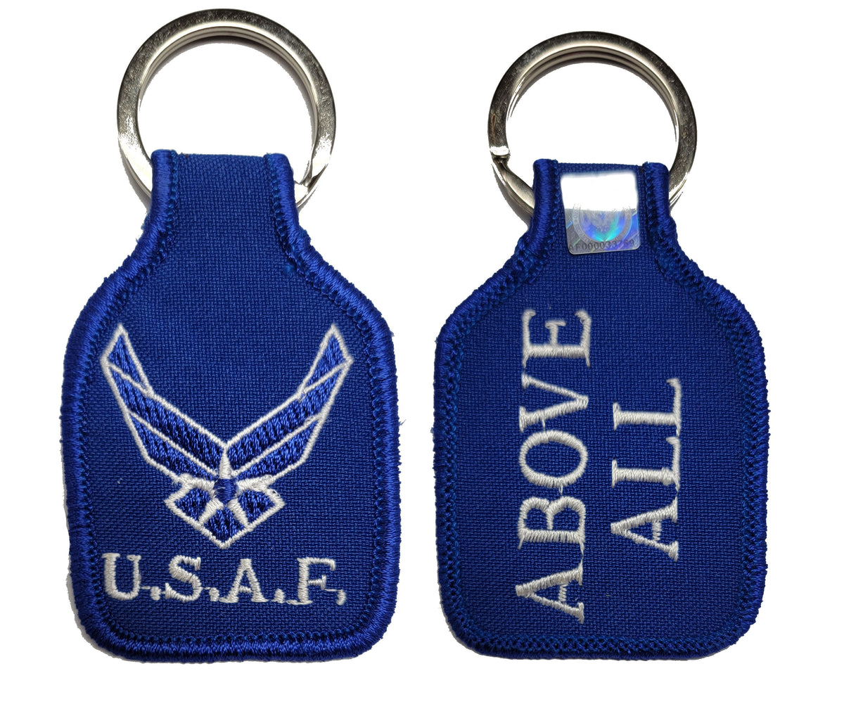 CLEARANCE - Embroidered Key Chain - USAF ABOVE ALL