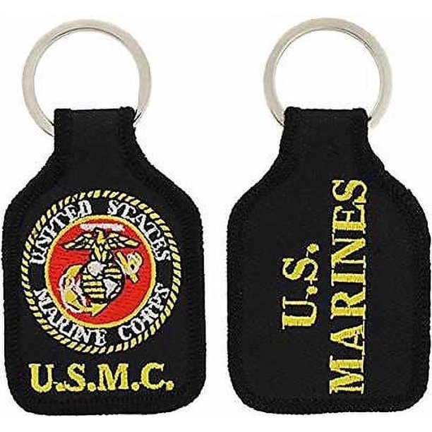 CLOSEOUT - Embroidered Key Chain - USMC OFFICIAL SEAL