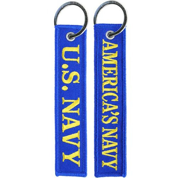 U.S. Navy - America's Navy Embroidered Keychain - Luggage Tag