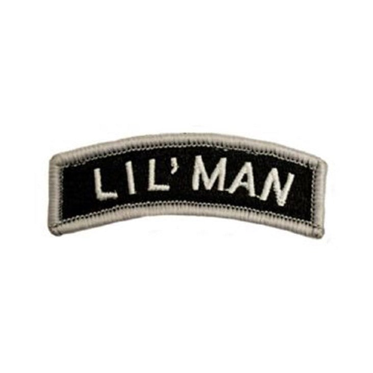 Kids Lil Man Tab Patch Rocker - GREY/BLACK