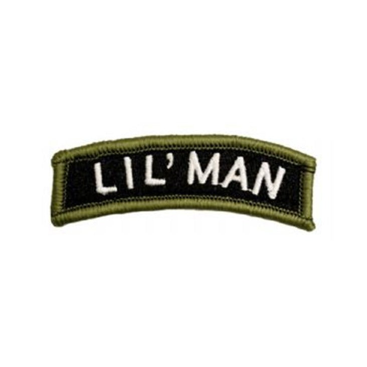 Kids Lil Man Tab Patch Rocker - OD Green and BLACK