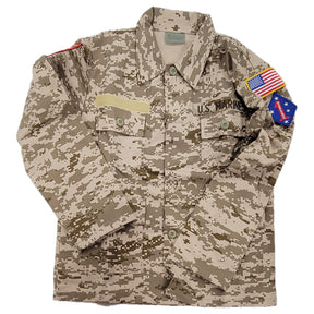 CLEARANCE - Kids Military Camo BDU Jacket with Patches