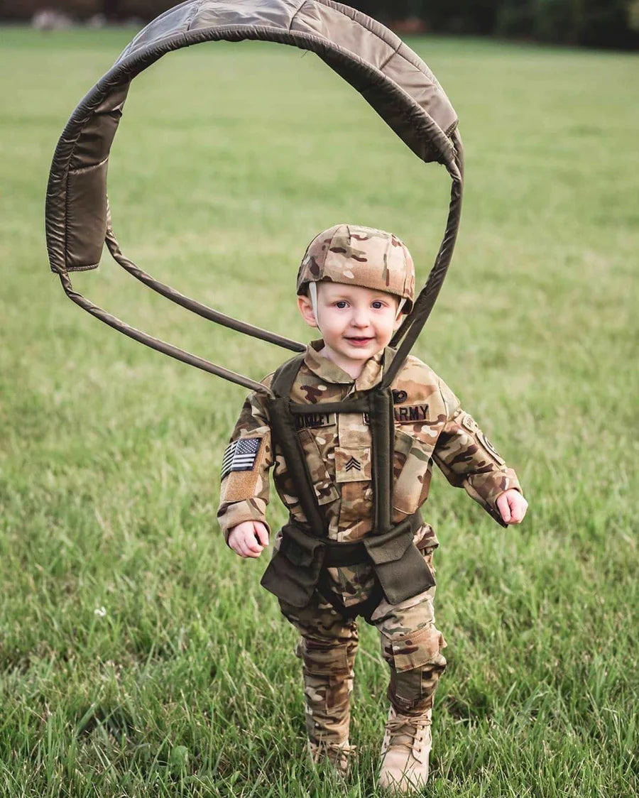 Wwii Kids Army Soldier Costume With Hat Military Halloween Cosplay