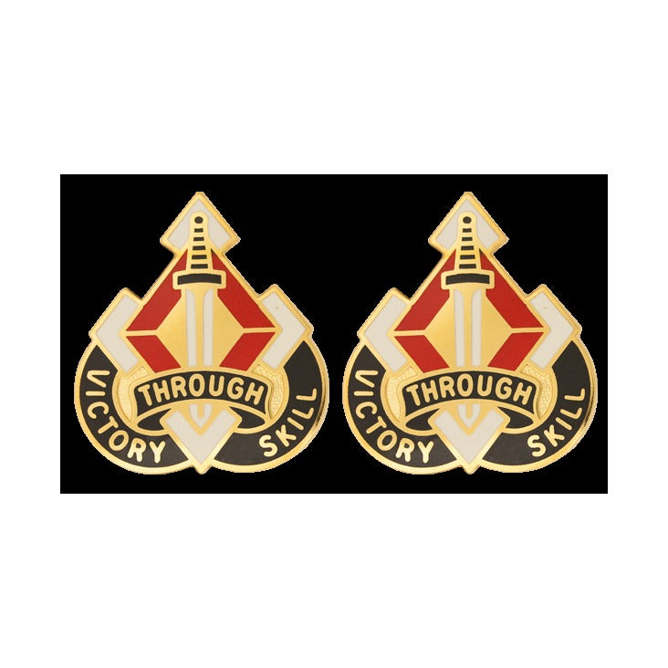 Maneuver Support Center Unit Crest - 1 PAIR - VICTORY THROUGH SKILL