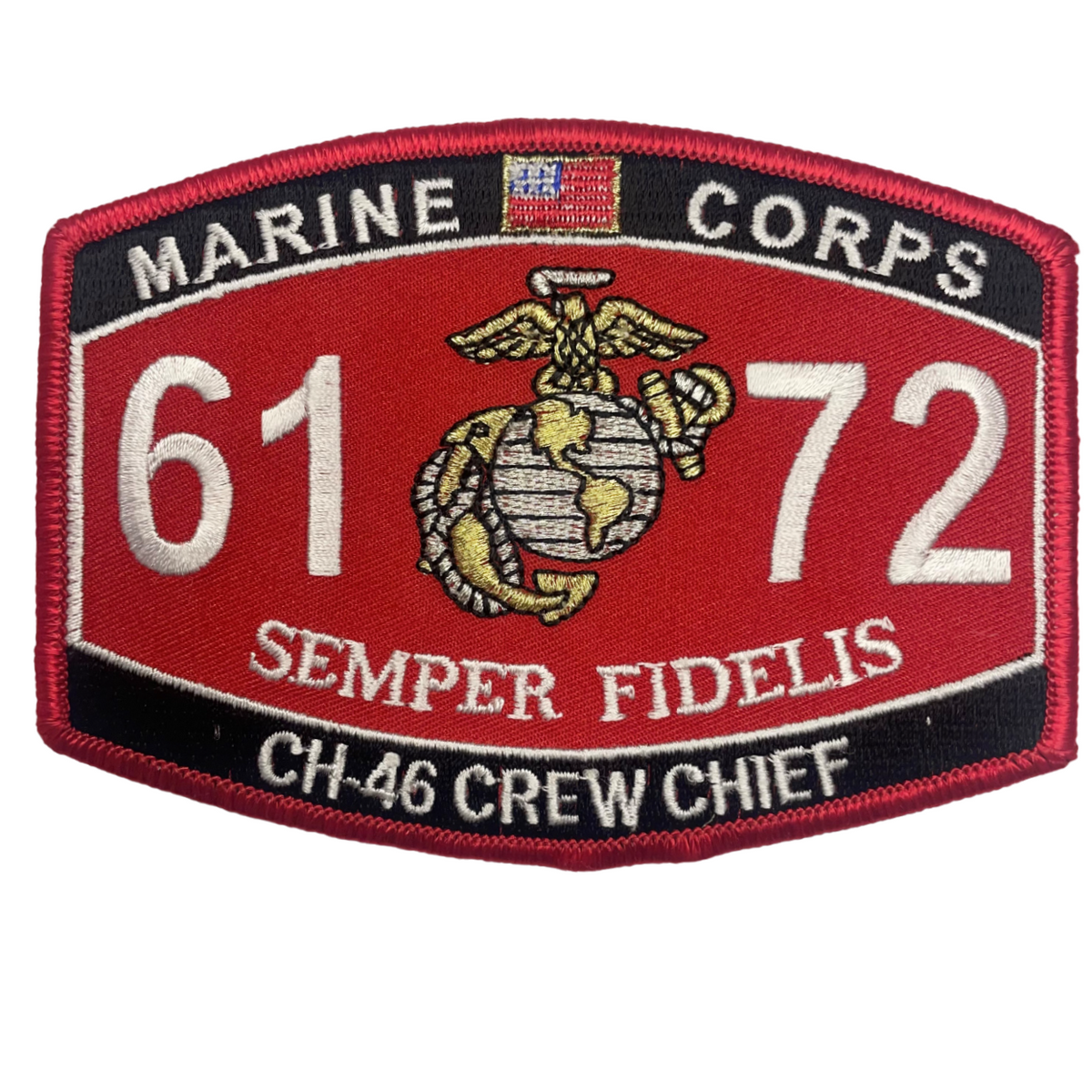 CH-46 Helicopter Crew Chief 6172 - USMC Sew-On Patch - CLEARANCE!