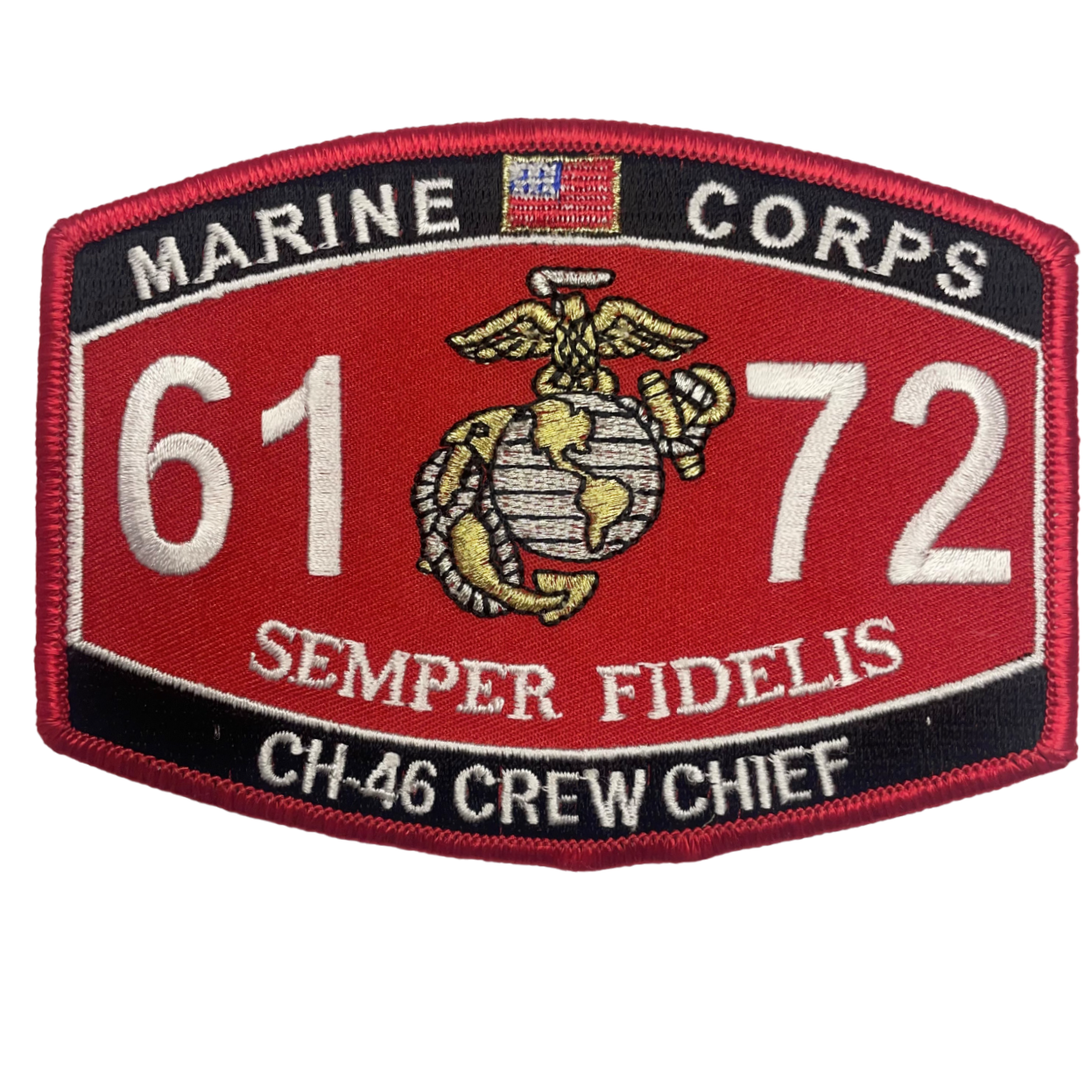 CH-46 Helicopter Crew Chief 6172 - USMC Sew-On Patch