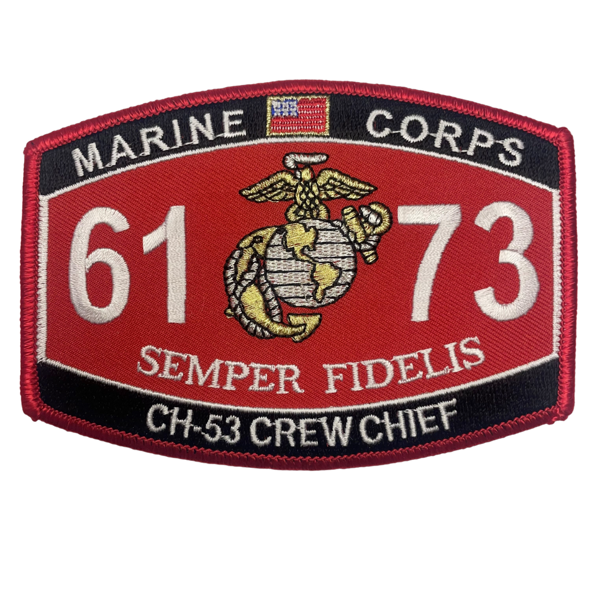 CH-53 Helicopter Crew Chief 6173 - USMC Sew-On Patch - CLEARANCE!