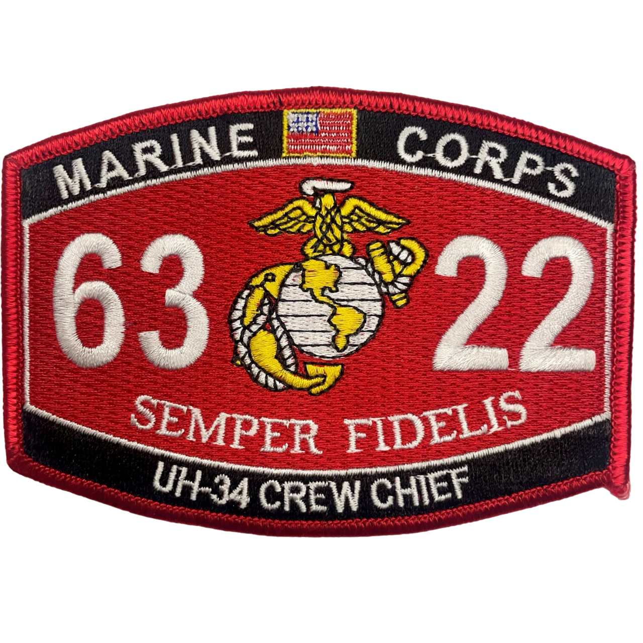 UH-34 Helicopter Crew Chief 6322 - USMC Sew-On Patch - CLEARANCE!