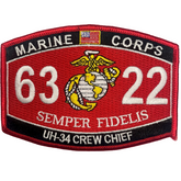 UH-34 Helicopter Crew Chief 6322 - USMC Sew-On Patch