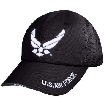 Black Mesh Back Tactical United States Air Force Wing Cap - One Size Fits Most