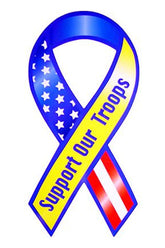 Support Our Troops Ribbon Magnet