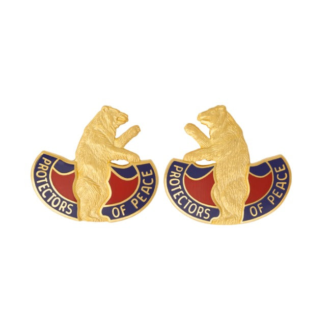 Missouri State Headquarters Army National Guard Unit Crest - Left and Right - Pair - Protectors of Peace