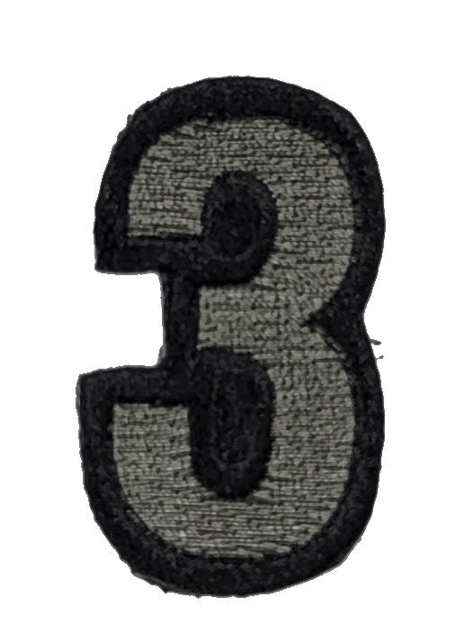 CLEARANCE - Tactical Numbers Patches with Hook Fastener