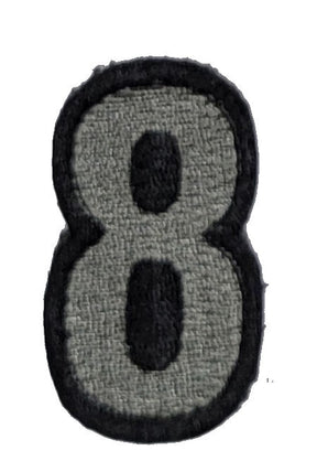 CLEARANCE - Tactical Numbers Patches with Hook Fastener