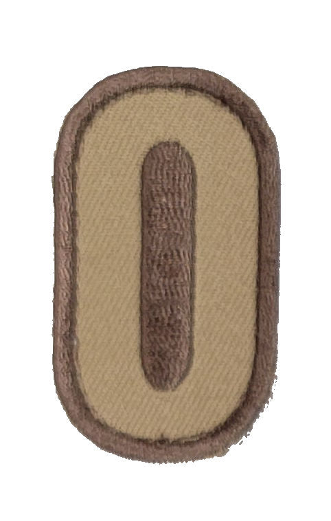 CLEARANCE - Tactical Numbers Patches with Hook Fastener